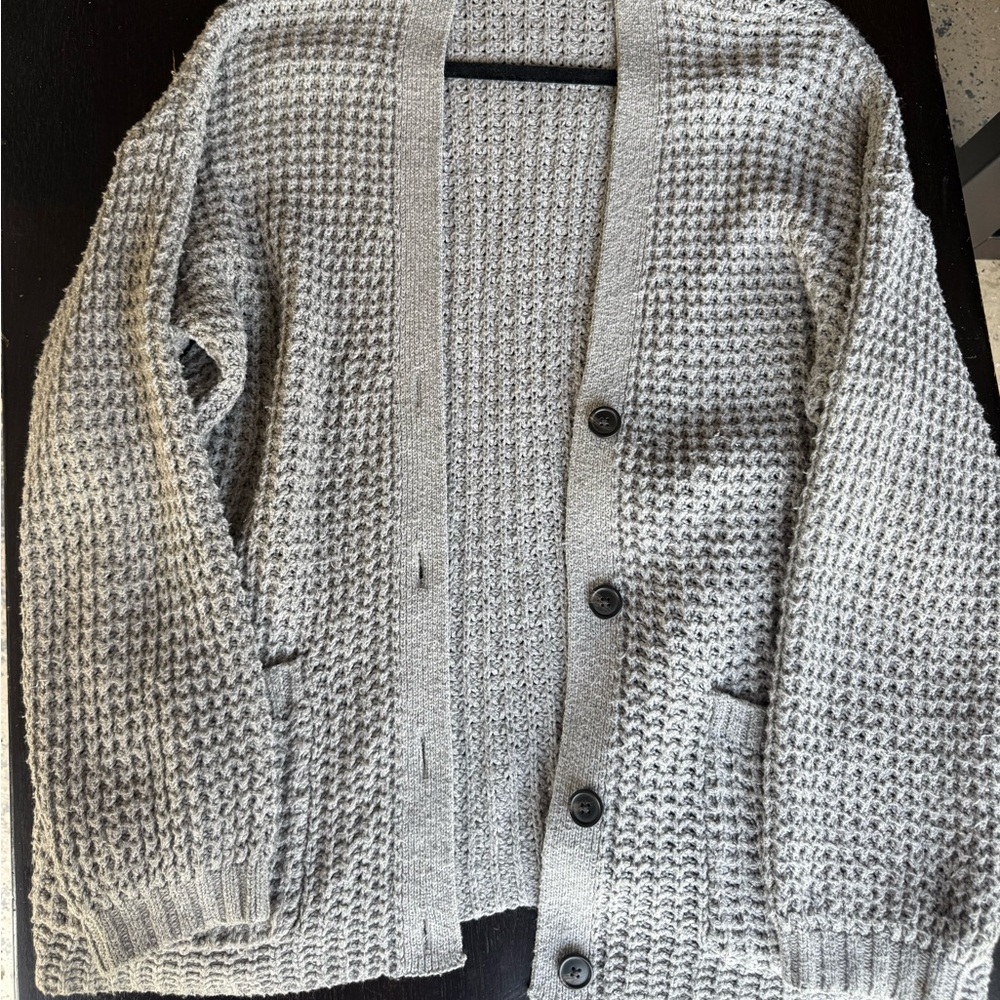 Cable knit cardigan